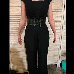 ELIZA J JUMPSUIT LIKE NEW SIZE 4 Petite  WITHOUT BELT
